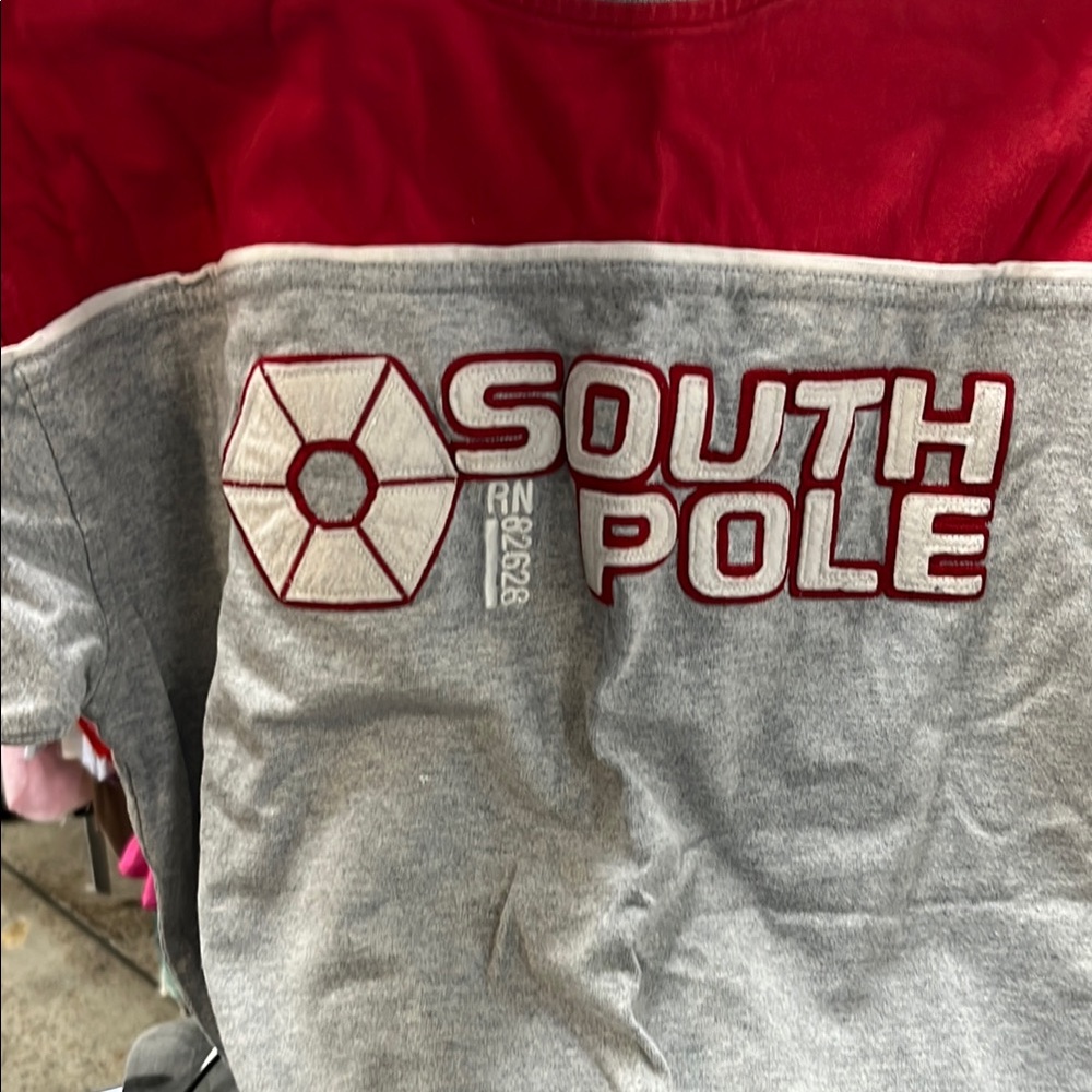 South Pole Red and Gray Sweatshirt